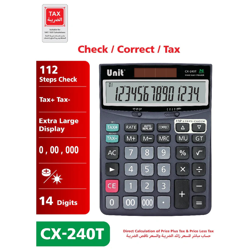 CX-240T DESK CALCULATOR