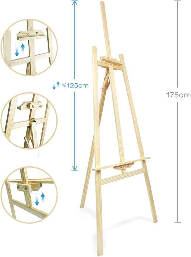 Wooden Chevalet 175 cm