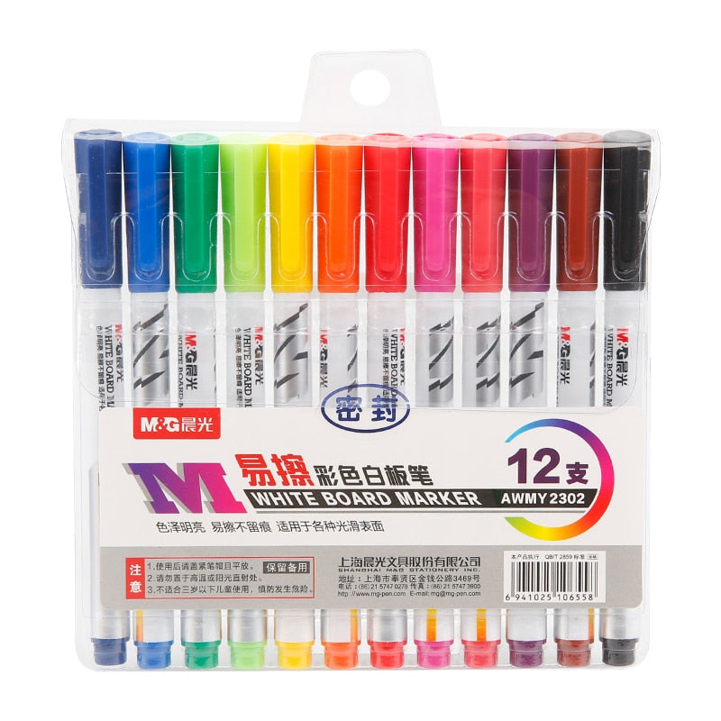 M&G White Board Marker Set – 12 Color