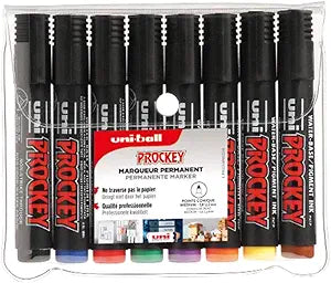 uni-ball Permanent Marker Uni Prockey Set - 8 Colors