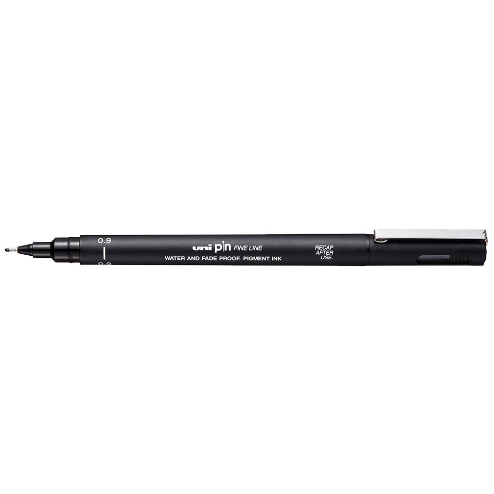 Uni Pin uni-ball Fineliner Pen - 0.9, Black