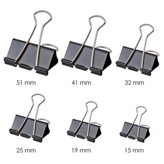 Binder Clips - 25mm - 12pcs