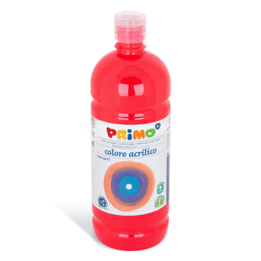 Primo 1000 ml Acrylic Paint Bottle - Vermillion red