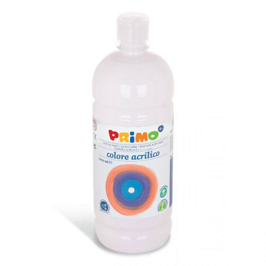 Primo 1000 ml Acrylic Paint Bottle - White