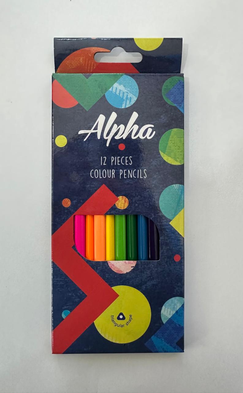 Alpha Coloring Pencils - 12 Colors