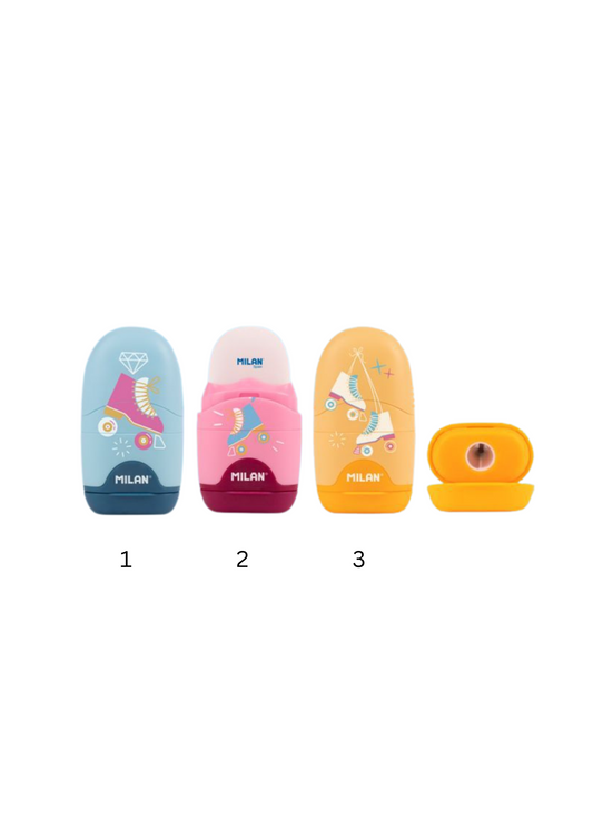 Milan One Hole Sharpener & Eraser