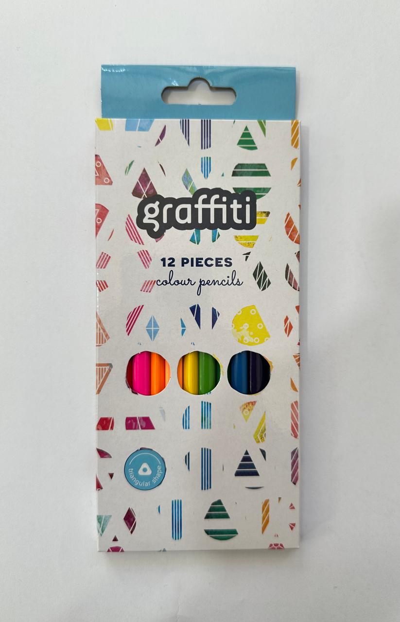 Graffiti Coloring Pencils - 12 Colors