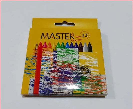 Master 12 Wax Color Crayon