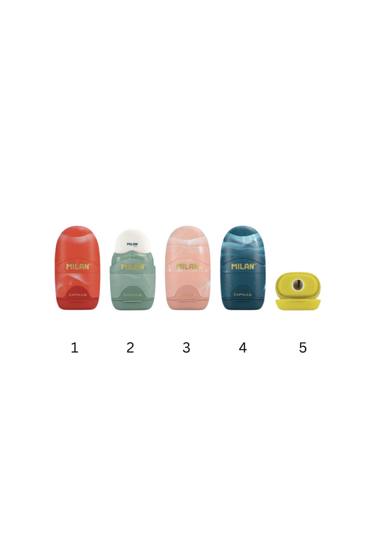 Milan One Hole Sharpener & Eraser