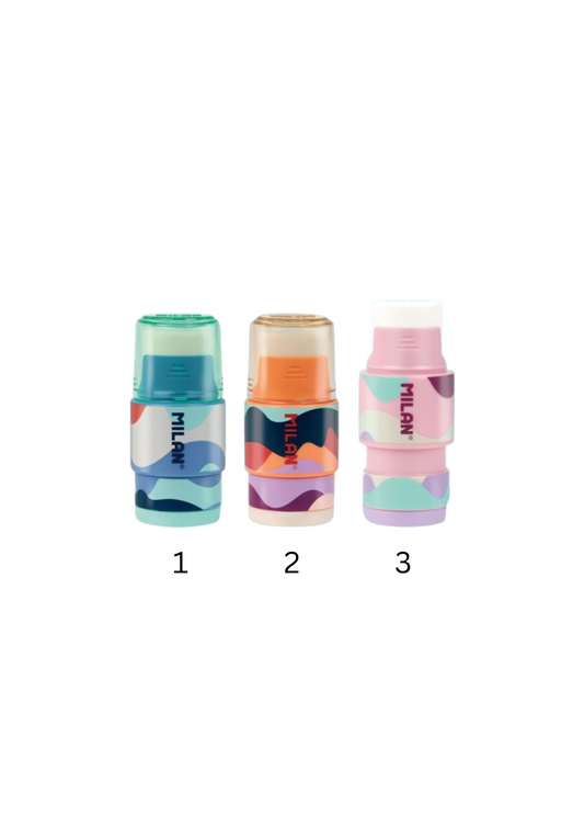 Milan One Hole Sharpener & Eraser