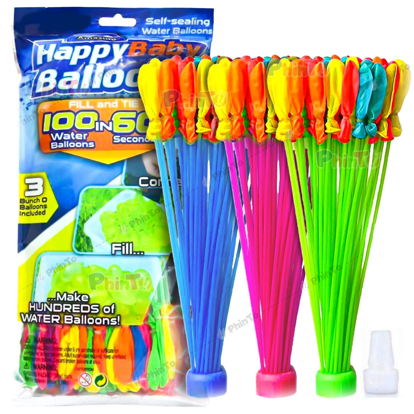 Non-Toxic Water Balloons for Kids | Rapid Fill Self Sealing Water Balloons