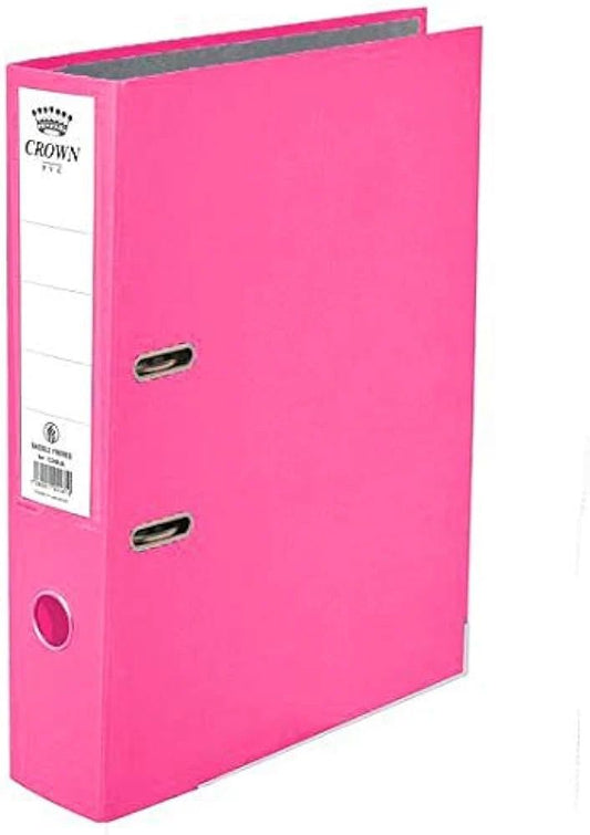 Crown Box File - Pink, A4