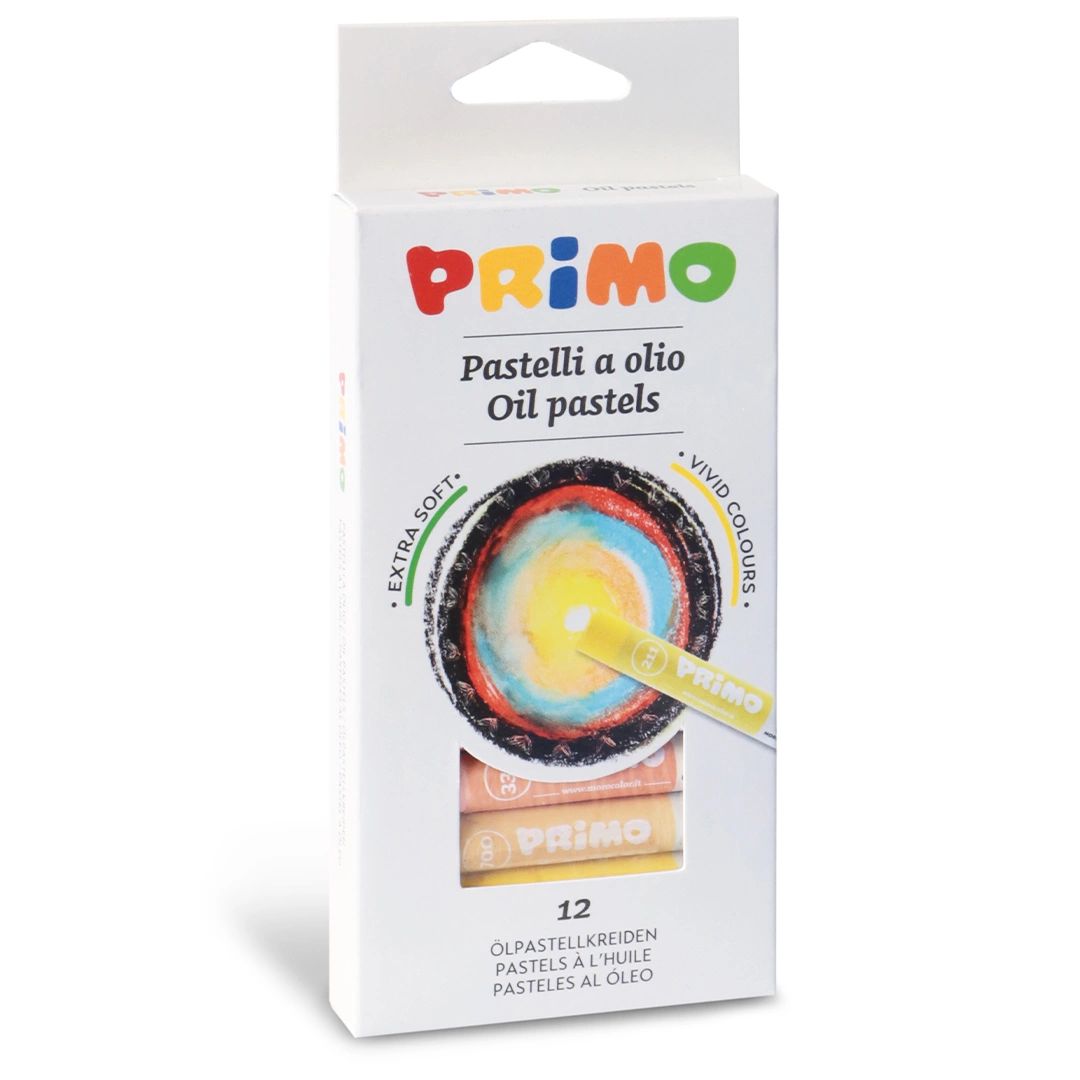 Primo Oil Pastels - 12 Colors – Sakr Stationery