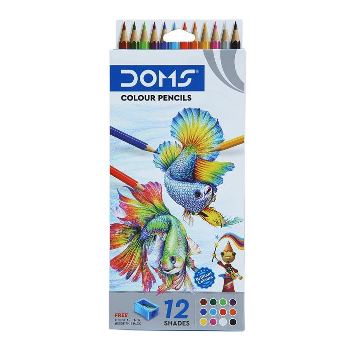 Doms Coloring Pencils - 12 Colors