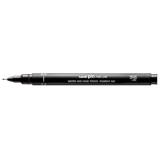 Uni Pin uni-ball Fineliner Pen - 0.5, Black