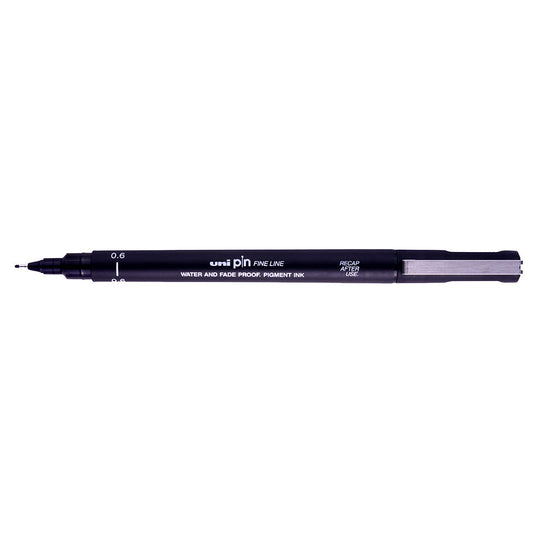 Uni Pin uni-ball Fineliner Pen - 0.6, Black