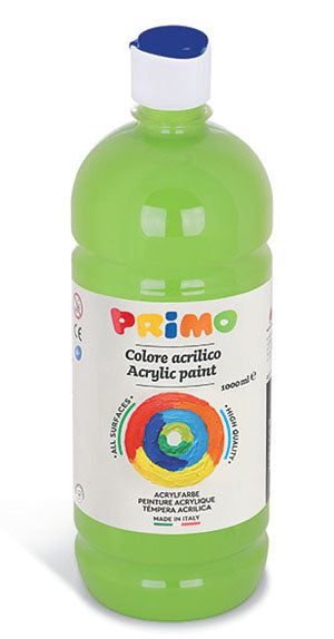 Primo 1000 ml Acrylic Paint Bottle - Light green