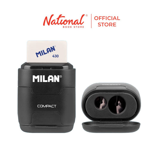Milan Compact Twin Hole Sharpener & Eraser