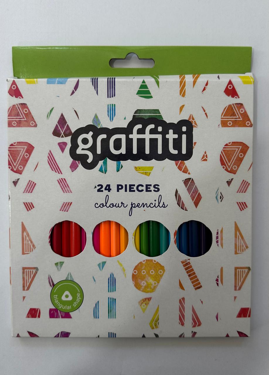 Graffiti Coloring Pencils - 24 Colors